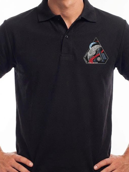 NASA Mission Polo Shirt Space Exploration Patch Clothing Astronomy Fan Gift Retro 2026 Artemis II