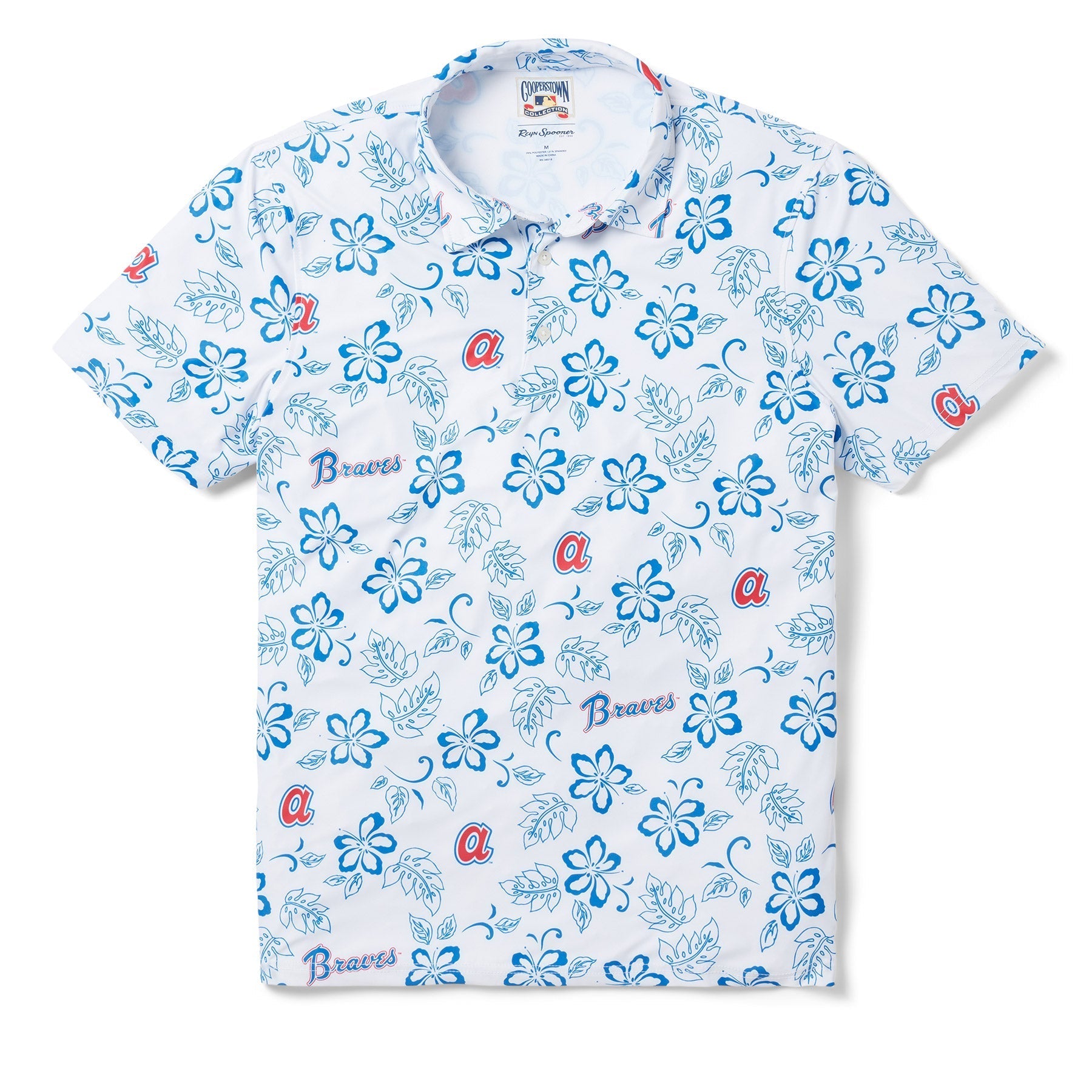 ATLANTA BRAVES COOPERSTOWN PERFORMANCE POLO
