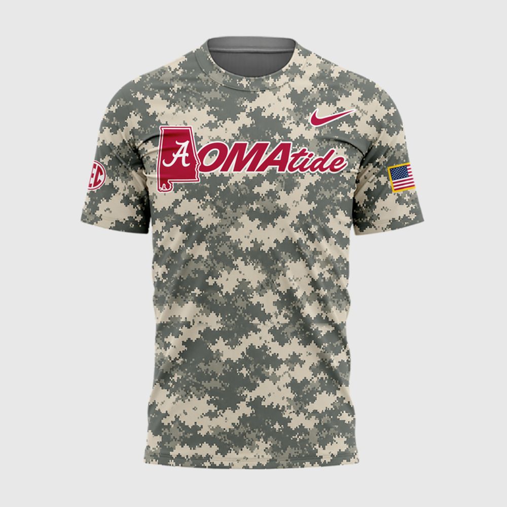 Alabama Crimson Tide 2026 Baseball College World Series "OmaTide" Camo Shirt - Playzoneprime