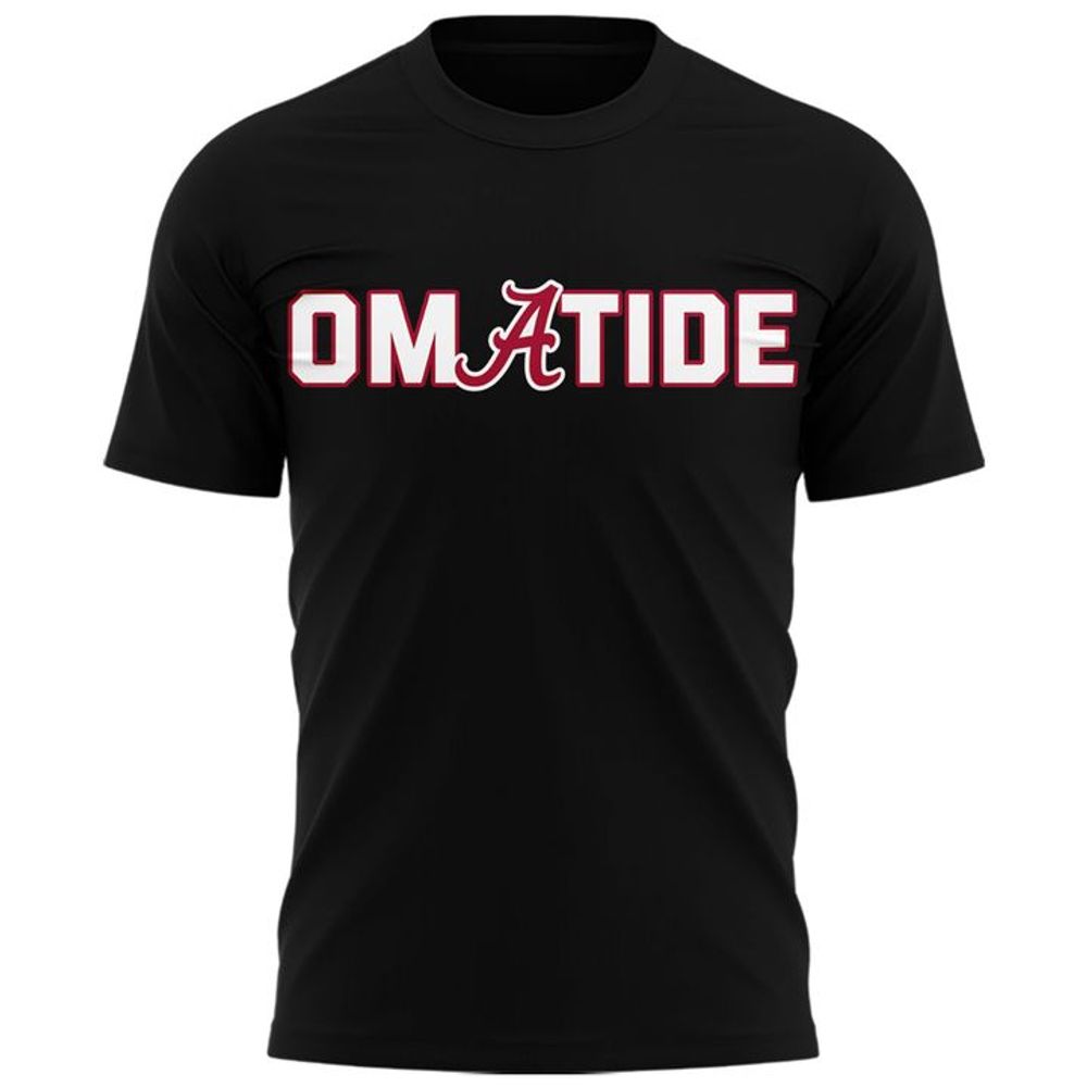Alabama Crimson Tide 2026 Baseball College World Series "OmaTide" Shirt - Black - Playzoneprime