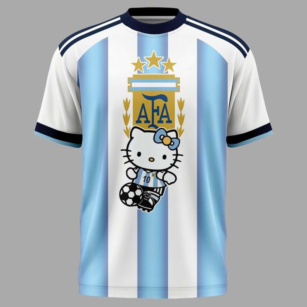 Argentina Soccer x Hello Kitty World Cup 2026 Limited Edition Shirt - Playzoneprime
