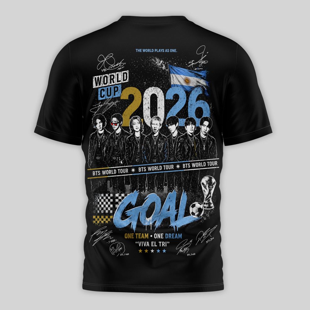 Argentina x BTS FIFA World Cup 2026 Limited Edition Shirt - Playzoneprime