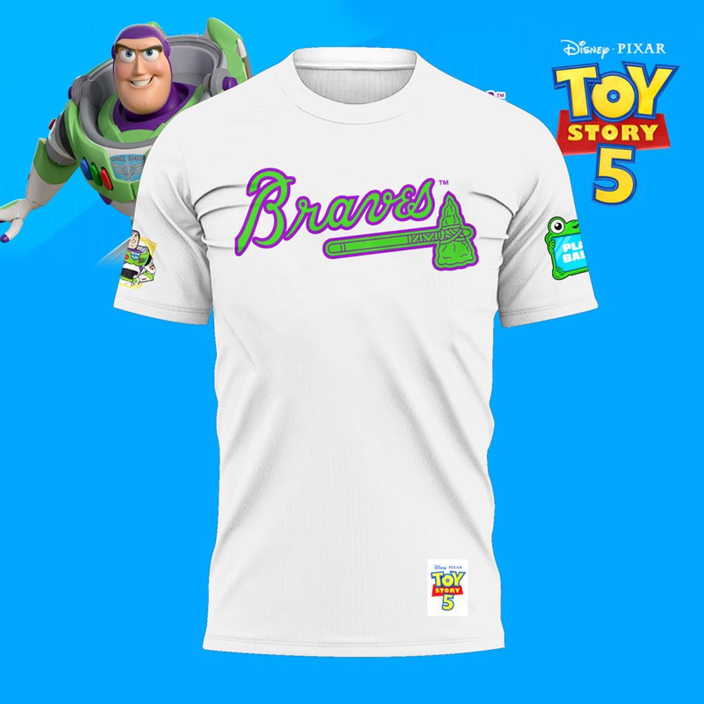 Atlanta Braves x Buzz Lightyear Toy Story 5 Limited Edition Shirt - Playzoneprime