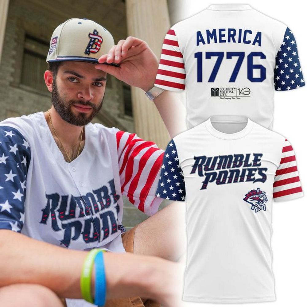 Binghamton Rumble Ponies 2026 Independence Day Night Shirt - Playzoneprime