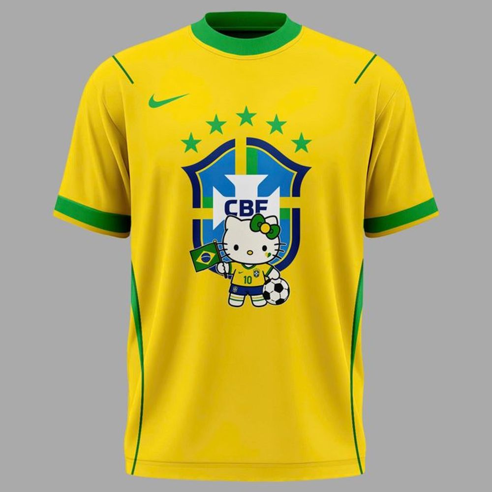 Brazil Soccer x Hello Kitty World Cup 2026 Limited Edition Shirt - Playzoneprime
