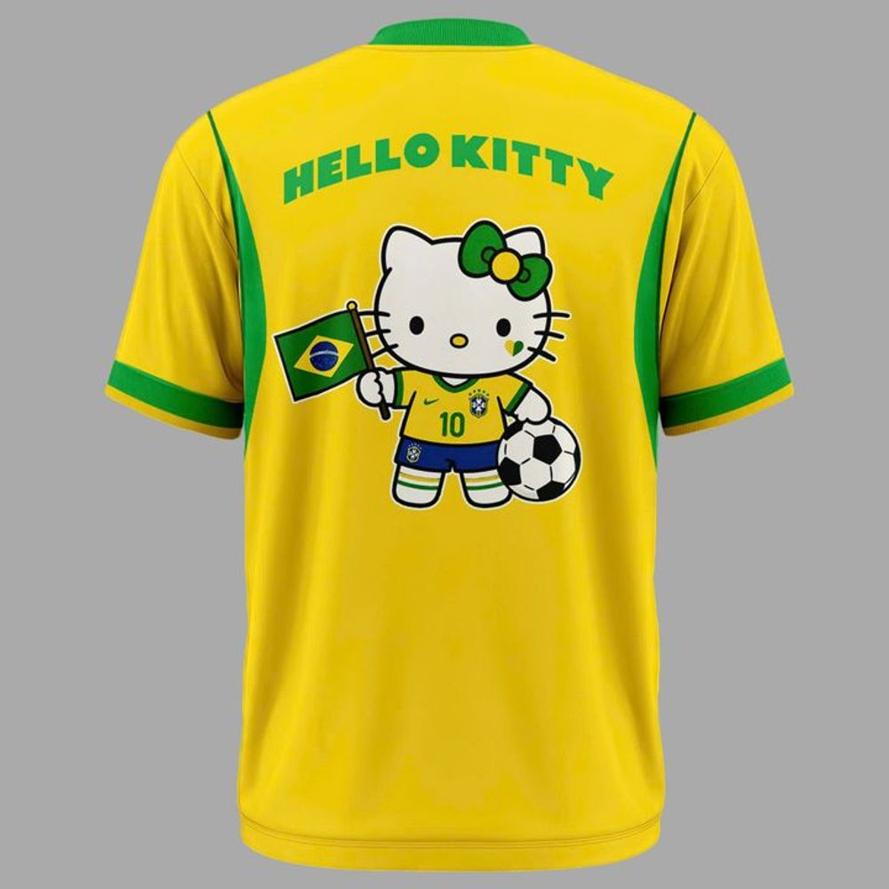 Brazil Soccer x Hello Kitty World Cup 2026 Limited Edition Shirt - Playzoneprime