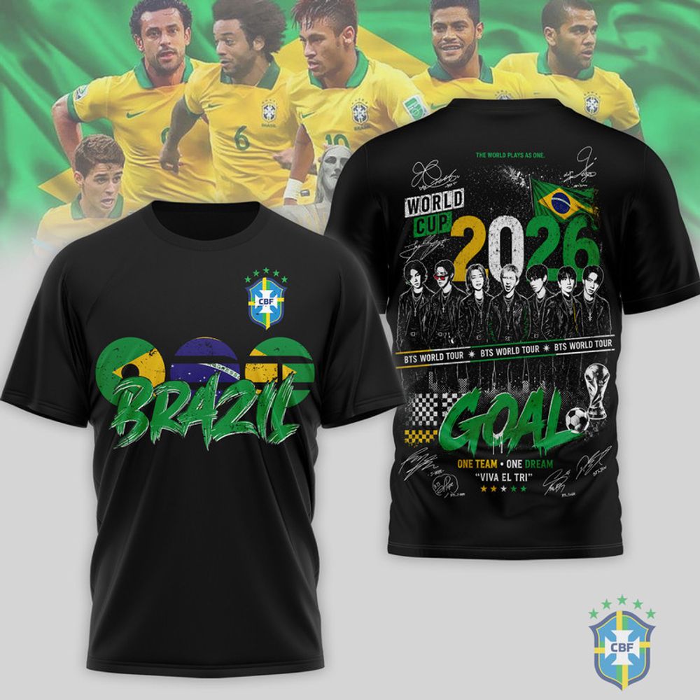 Brazil x BTS FIFA World Cup 2026 Limited Edition Shirt - Playzoneprime