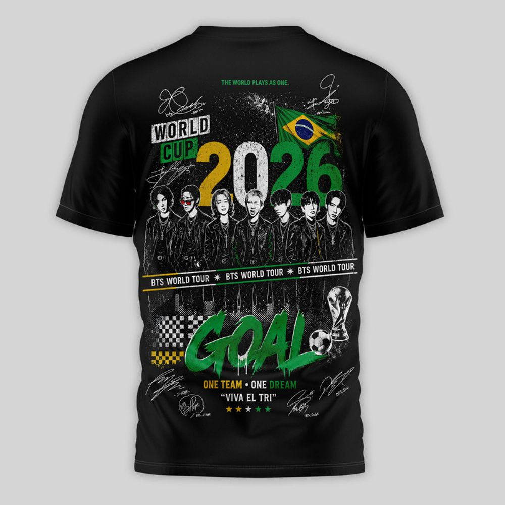 Brazil x BTS FIFA World Cup 2026 Limited Edition Shirt - Playzoneprime