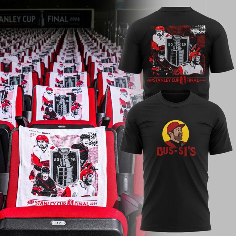 Carolina Hurricanes "Bus-Si's" 2026 NHL Finals Game 5 Black Shirt - Playzoneprime
