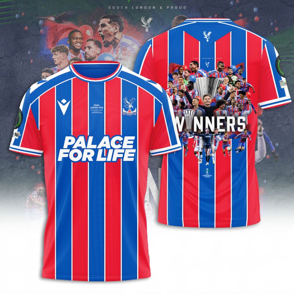 Crystal Palace FC UEFA Conference League Winners 2026 Special Shirt - Playzoneprime