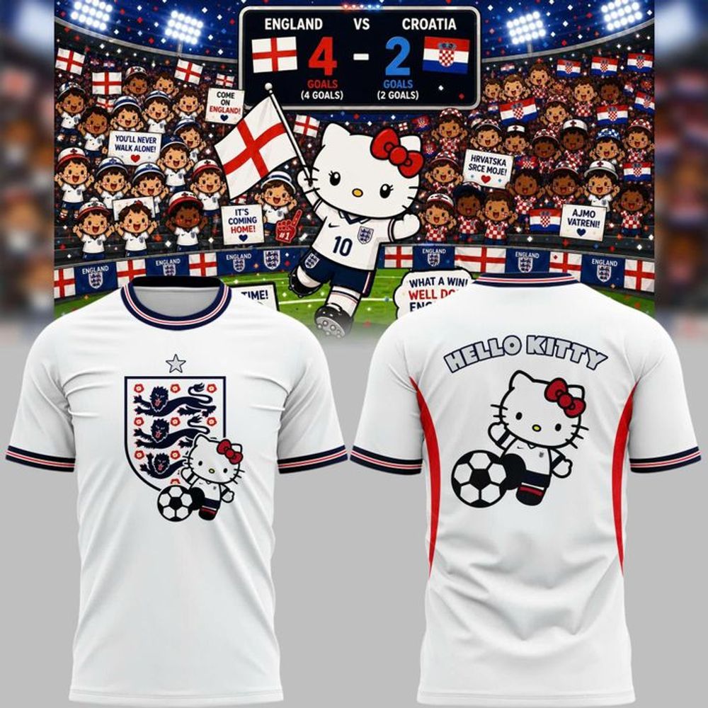 England Soccer x Hello Kitty World Cup 2026 Limited Edition Shirt - Playzoneprime