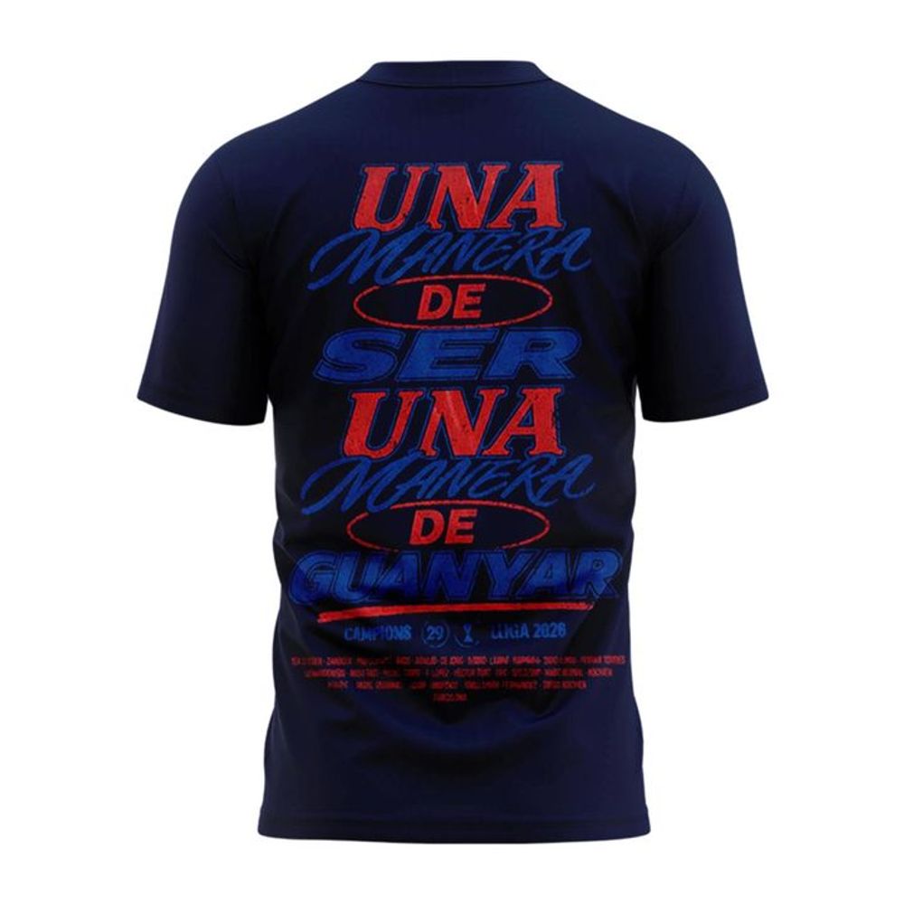 FC Barcelona 2025/26 La Liga Champions Celebration T-Shirt - Playzoneprime