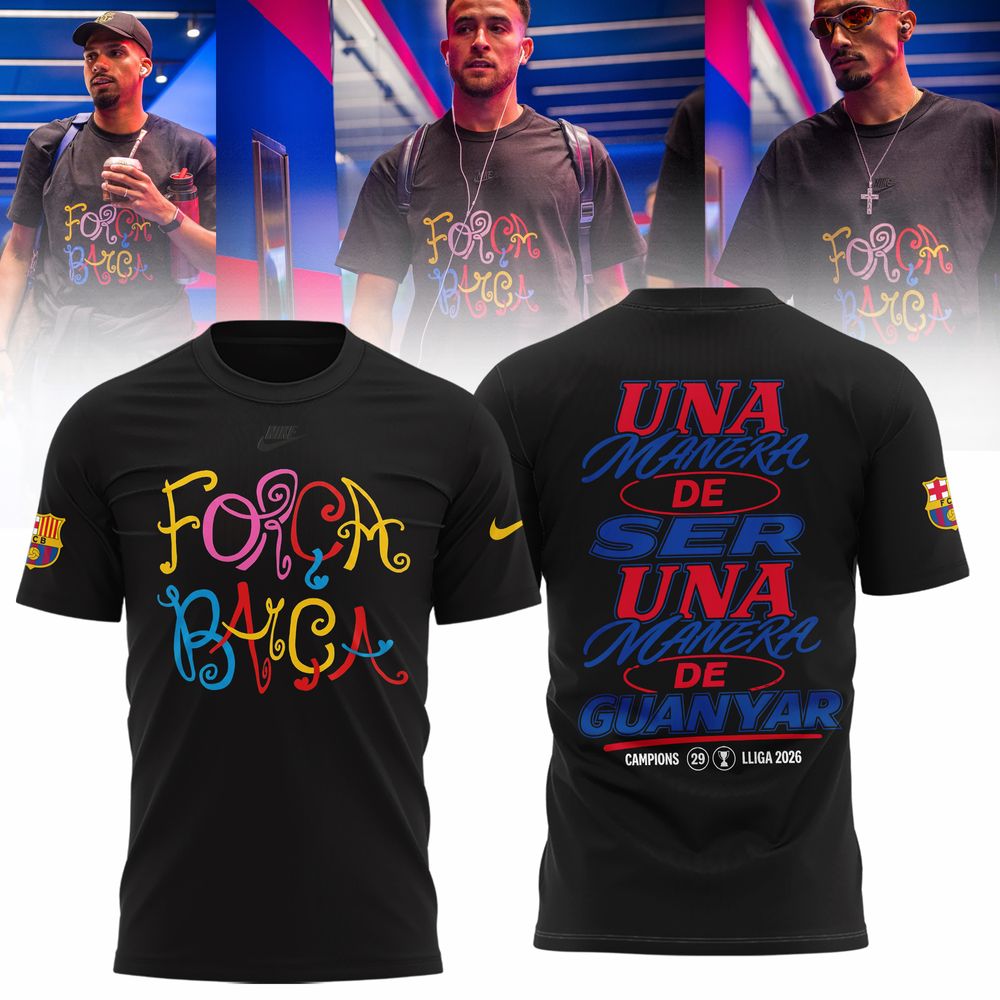 FC Barcelona LaLiga Winners 25/26 "Forca Barca" Shirt - Playzoneprime