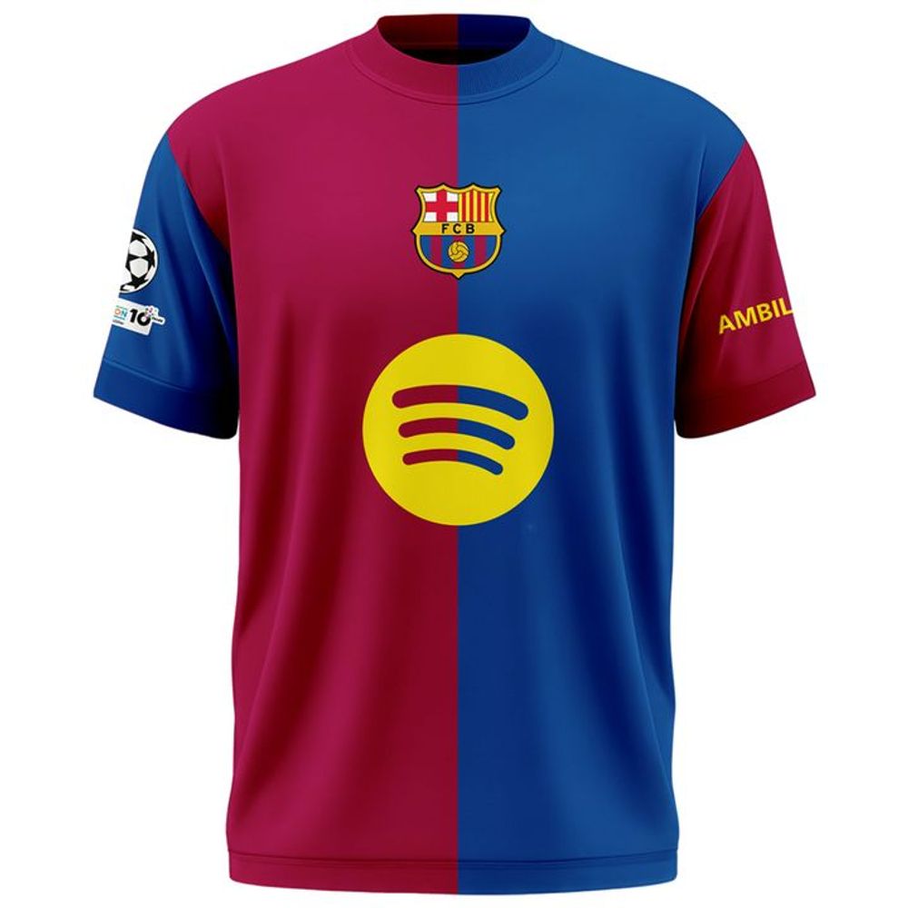 FC Barcelona "THANK GOD I'M NOT MADRIDISTA" Champions 2026 Shirt - Playzoneprime
