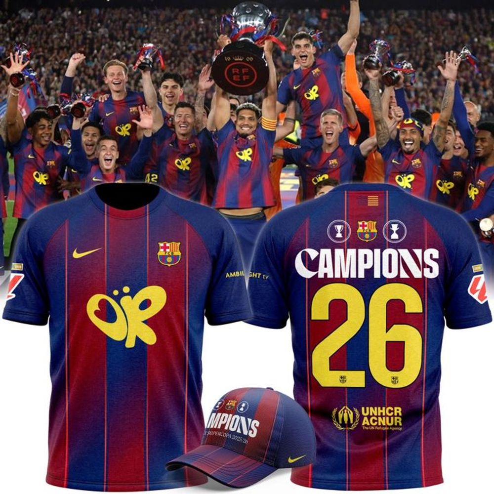 FC Barcelona x Olivia Rodrigo La Liga Champions 2026 T-Shirt - Playzoneprime