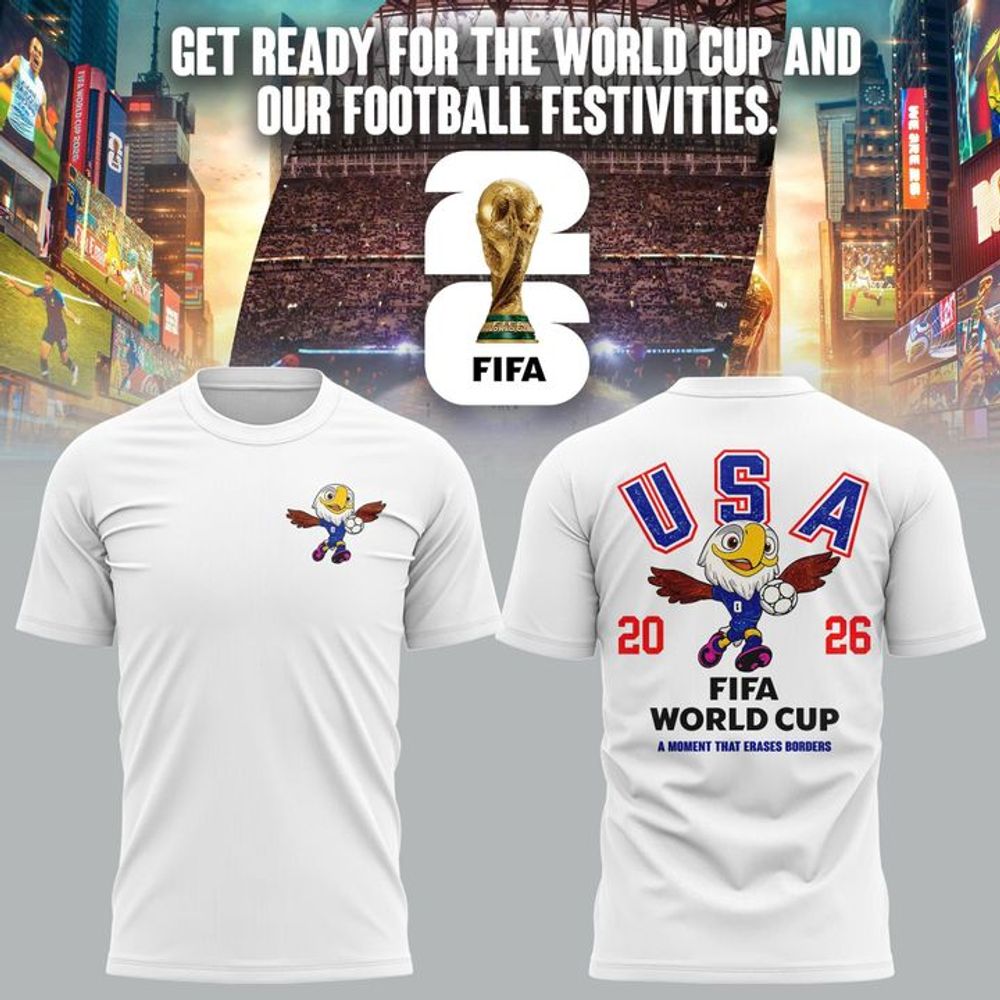 FIFA World Cup 26 USA A Moment That Erases Borders White Shirt - Playzoneprime