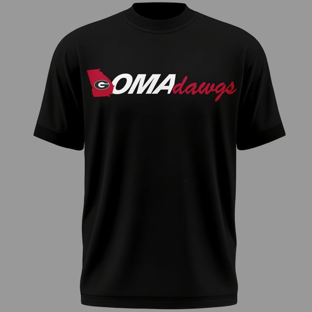Georgia Bulldogs 2026 Baseball College World Series OmaDawgs Shirt - Black - Playzoneprime