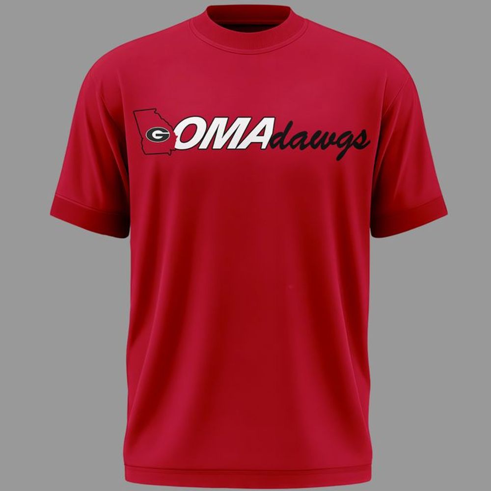 Georgia Bulldogs 2026 Baseball College World Series OmaDawgs Shirt - Red - Playzoneprime
