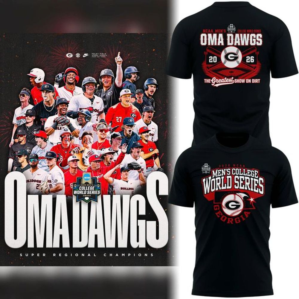 Georgia Bulldogs 2026 Baseball Regional OmaDawgs Limited Edition Shirt - Playzoneprime