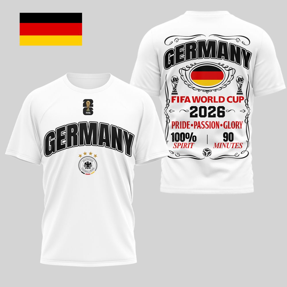 Germany 2026 FIFA World Cup Pride Passion Glory T-Shirt - Playzoneprime