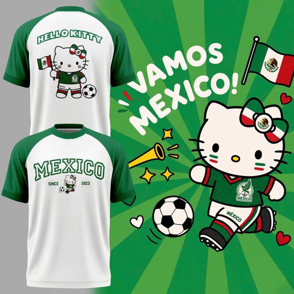 Hello Kitty x Mexico Soccer Since 1923 Limited Edition Shirt - Playzoneprime