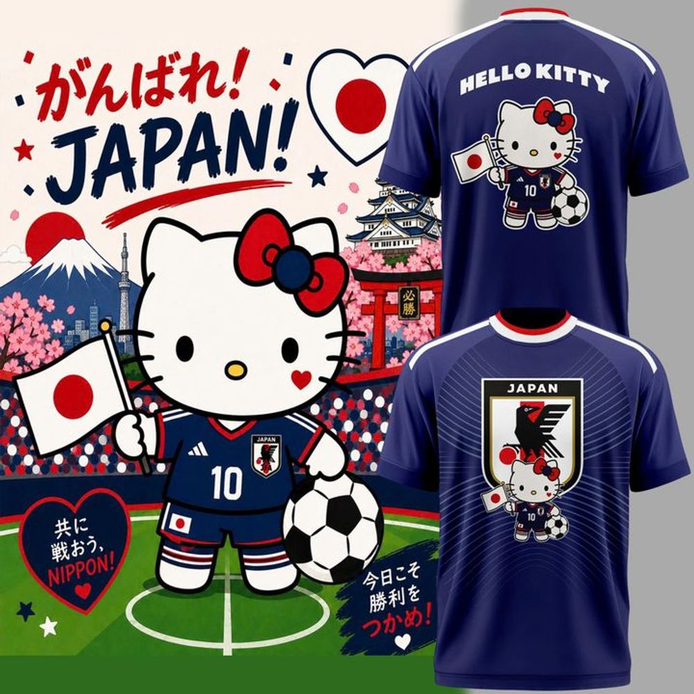 Japan Soccer x Hello Kitty World Cup 2026 Limited Edition Shirt - Playzoneprime