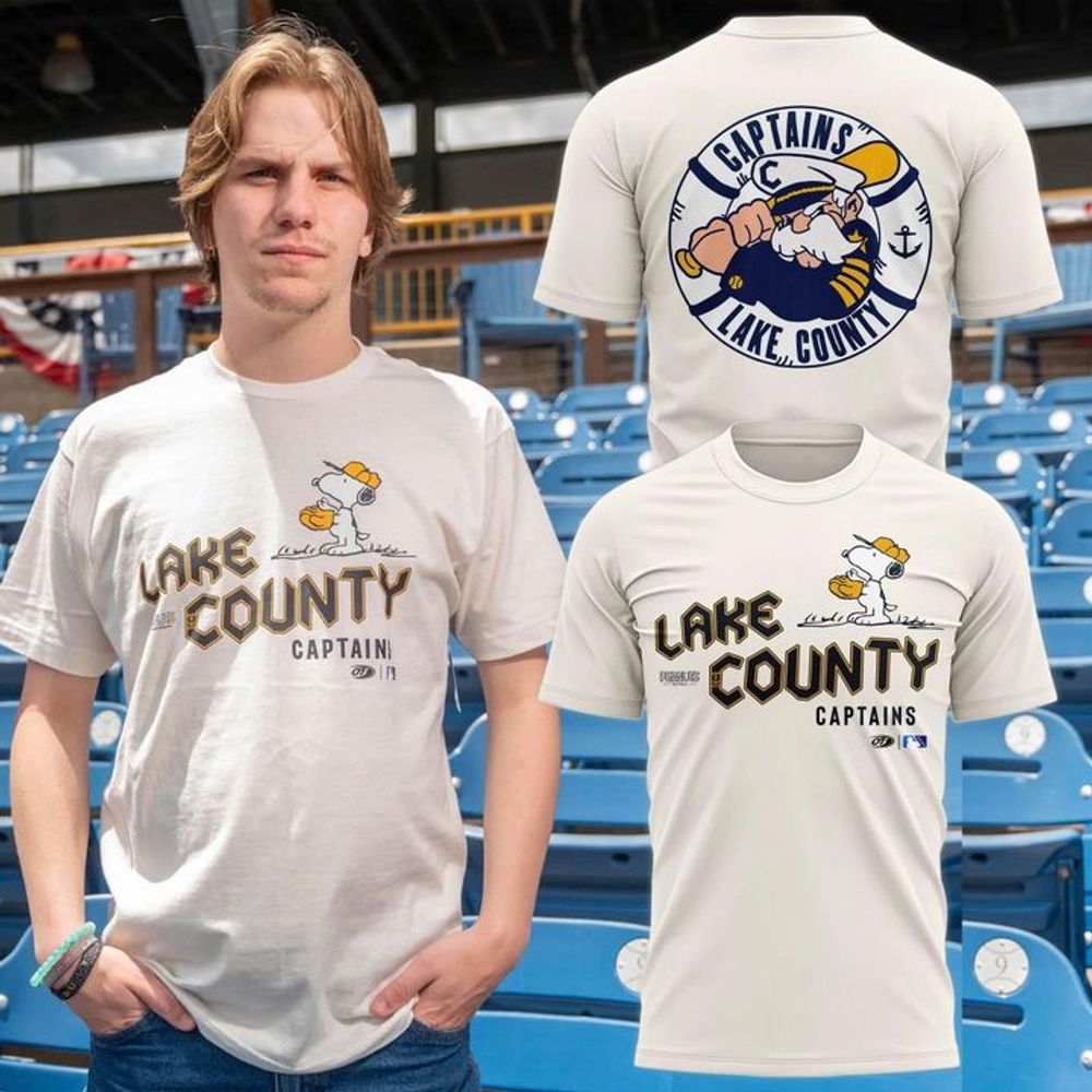 Lake County Captains 2026 Peanuts Limited Edition Cream Shirt - Playzoneprime