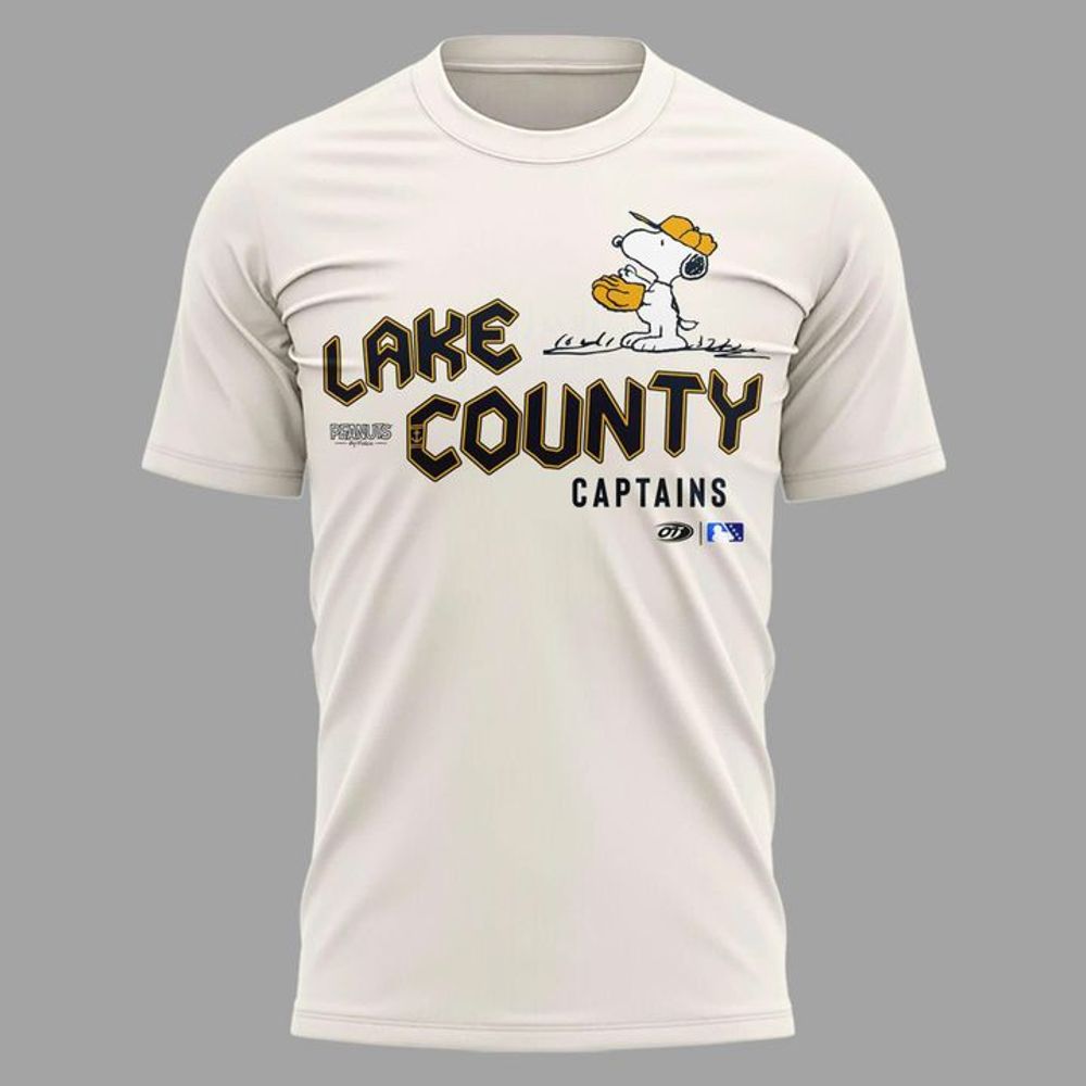 Lake County Captains 2026 Peanuts Limited Edition Cream Shirt - Playzoneprime