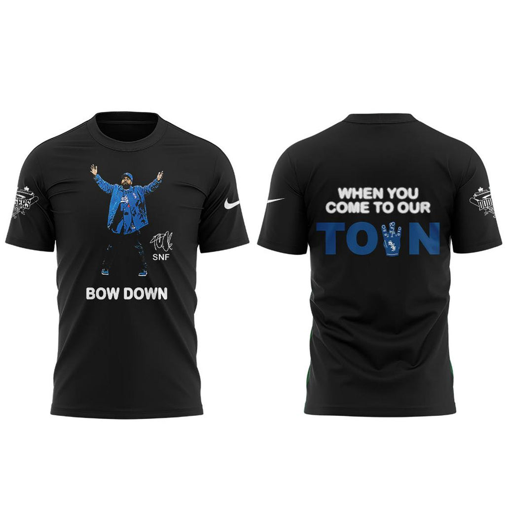 Los Angeles Dodgers Ice Cube Bow Down 2026 Nation Stargazing Shirt