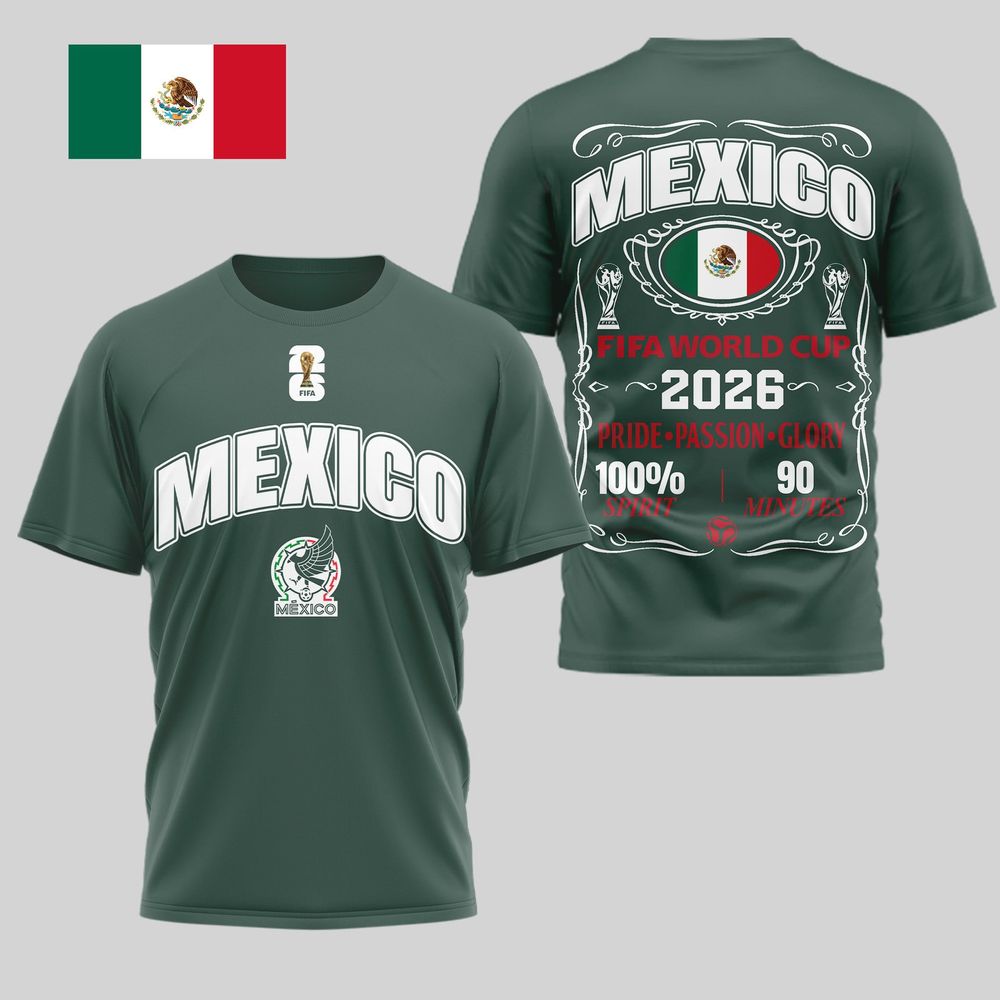 Mexico 2026 FIFA World Cup Pride Passion Glory T-Shirt - Playzoneprime