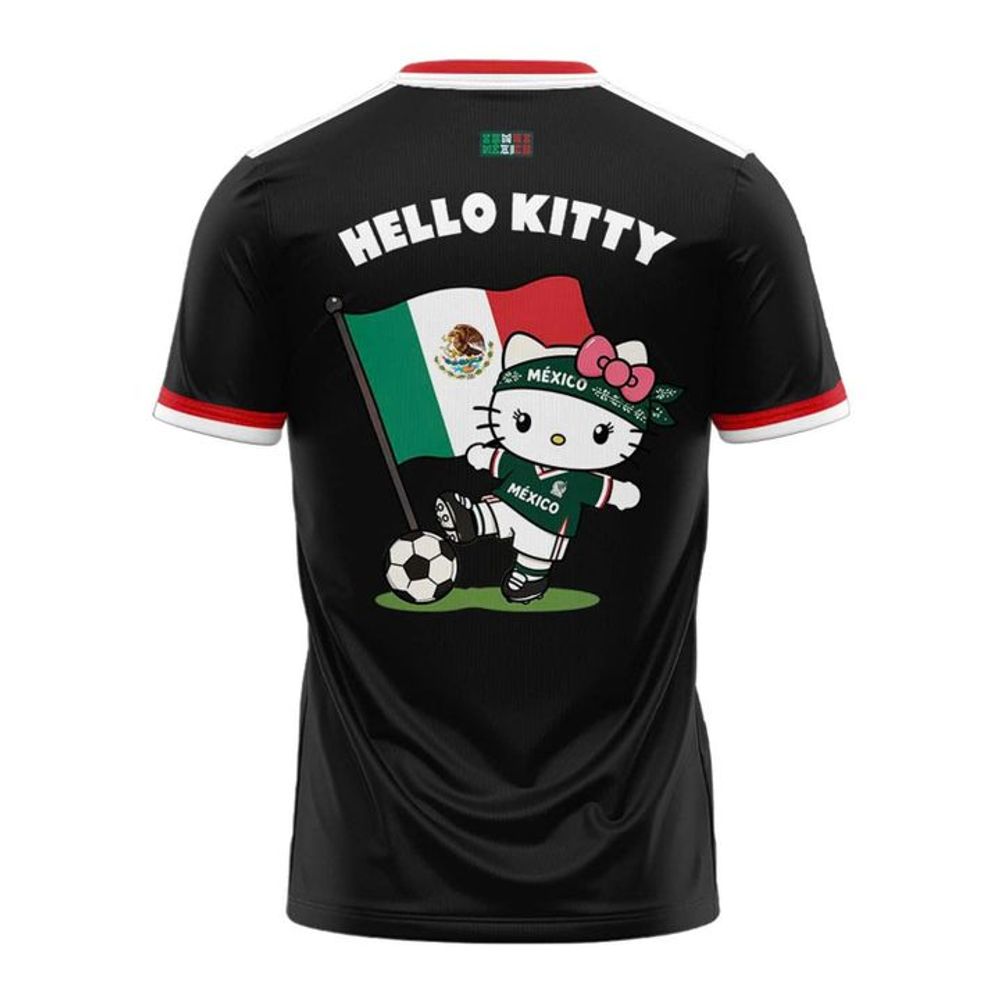 Mexico Soccer x Hello Kitty WC26 Special Edition Black Shirt - Playzoneprime