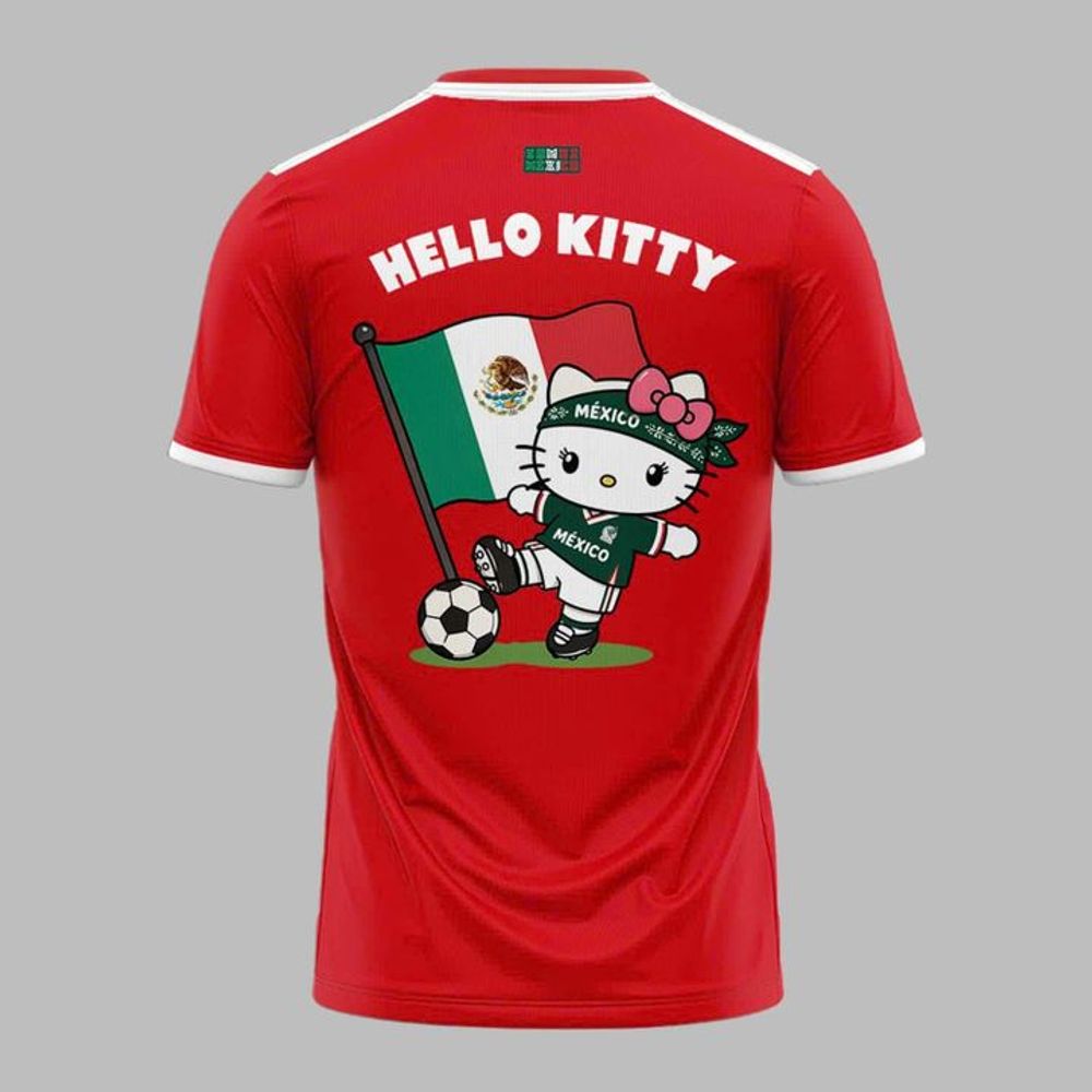 Mexico Soccer x Hello Kitty WC26 Special Edition Red Shirt - Playzoneprime