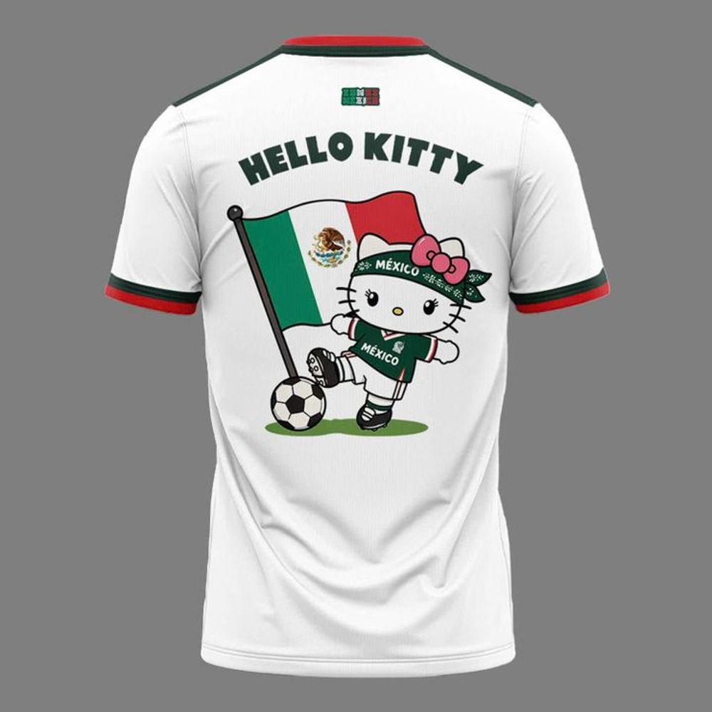 Mexico Soccer x Hello Kitty WC26 Special Edition White Shirt - Playzoneprime