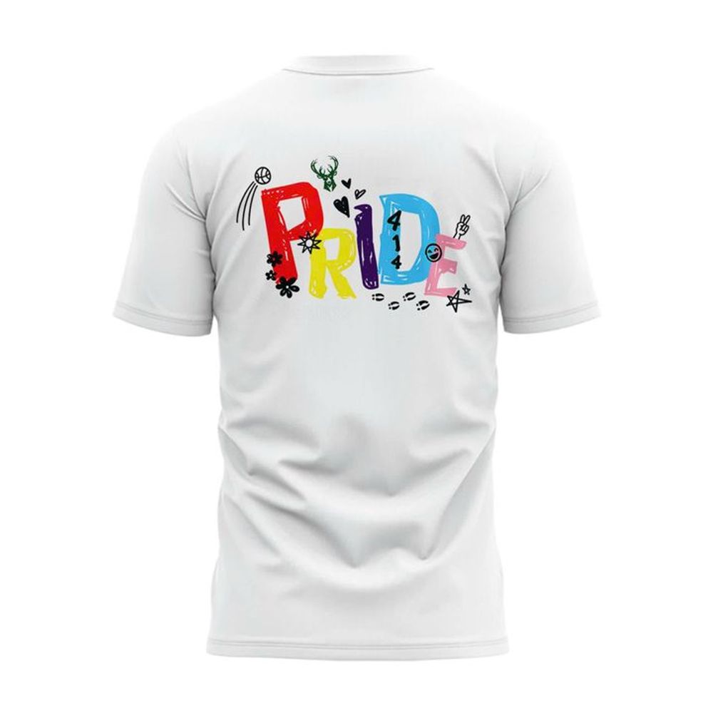 Milwaukee Bucks x Pride Night 2026 Limited Edition White Shirt - Playzoneprime