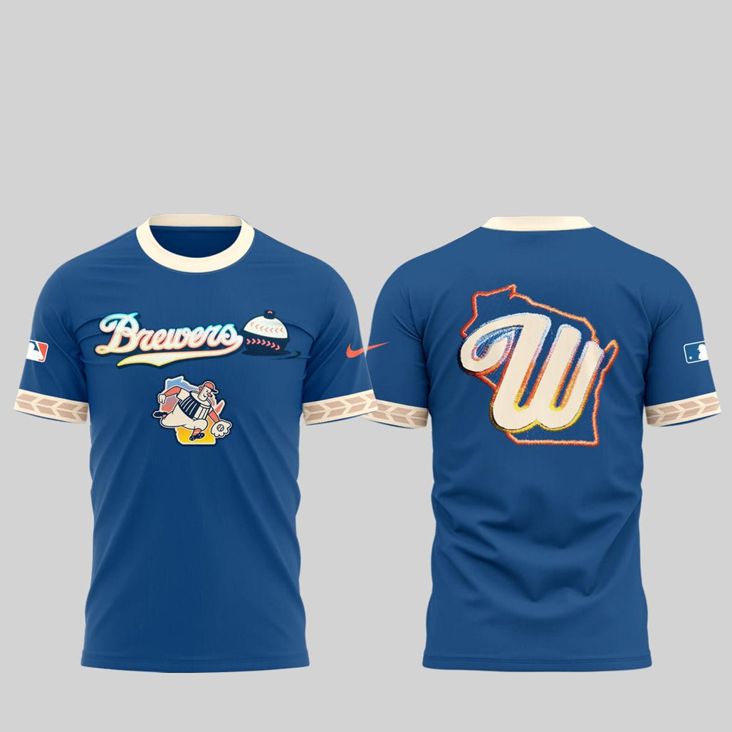 Milwaukee Brewers City Connect 2026 Blue Shirt