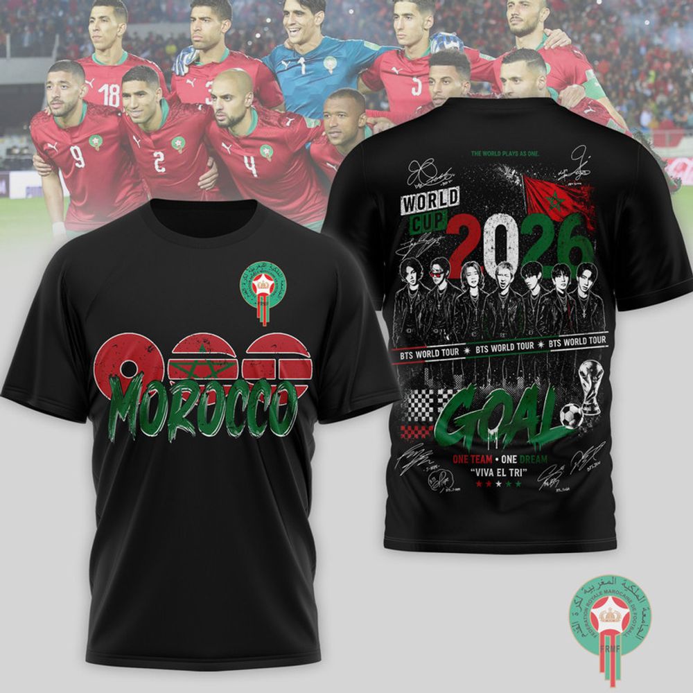Morocco x BTS FIFA World Cup 2026 Limited Edition Shirt - Playzoneprime