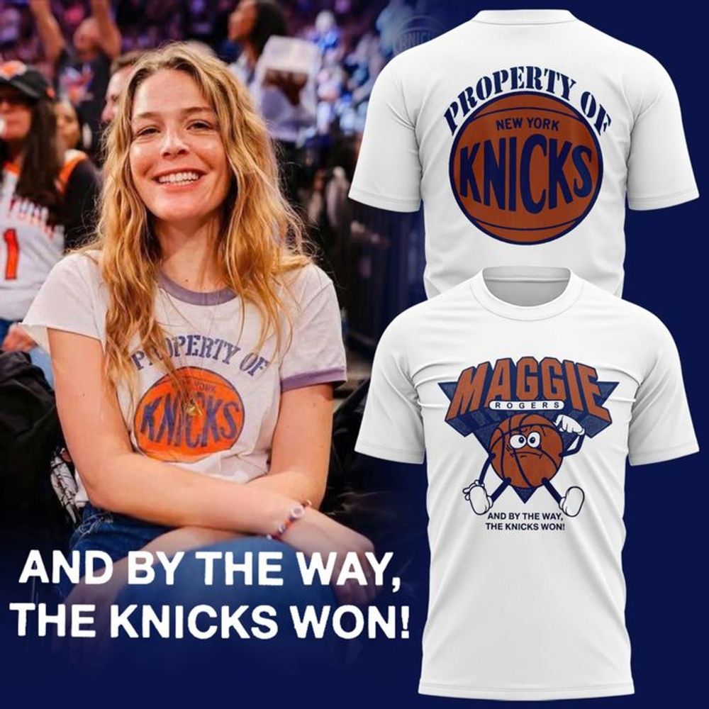 New York Knicks White "And By The Way The Knicks Won!" T-Shirt - Playzoneprime