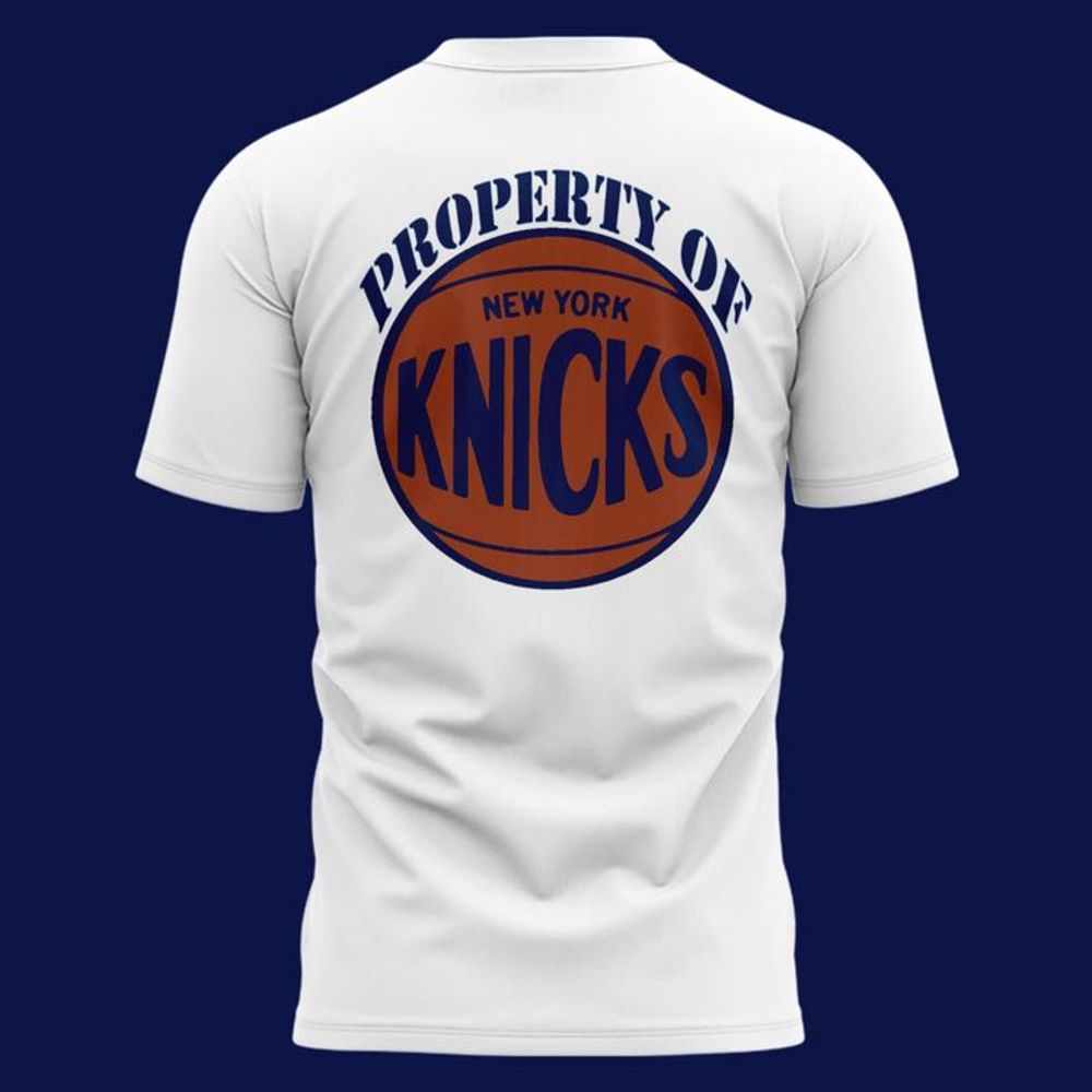 New York Knicks White "And By The Way The Knicks Won!" T-Shirt - Playzoneprime