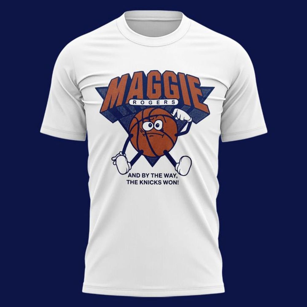 New York Knicks White "And By The Way The Knicks Won!" T-Shirt - Playzoneprime