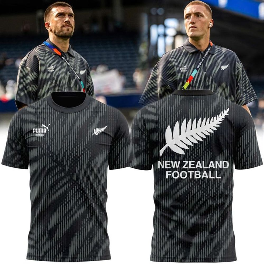 New Zealand National Football Team World Cup 2026 Black Shirt - Playzoneprime