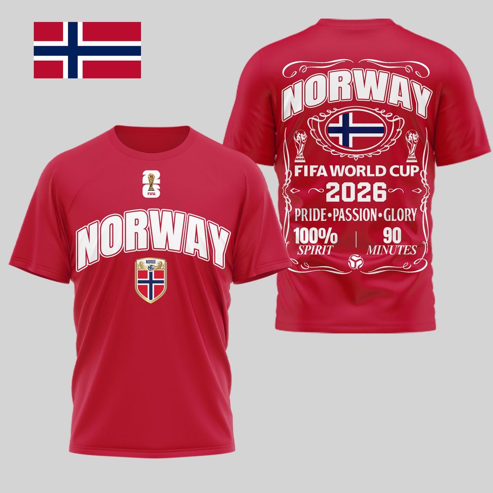 Norway 2026 FIFA World Cup Pride Passion Glory T-Shirt - Playzoneprime