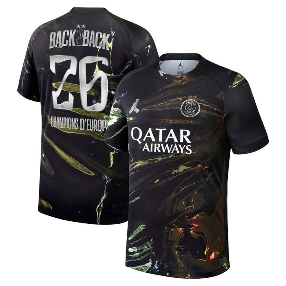PSG Jordan Night Edition Special Edition Stadium Back to Back European Champions Shirt - Playzoneprime