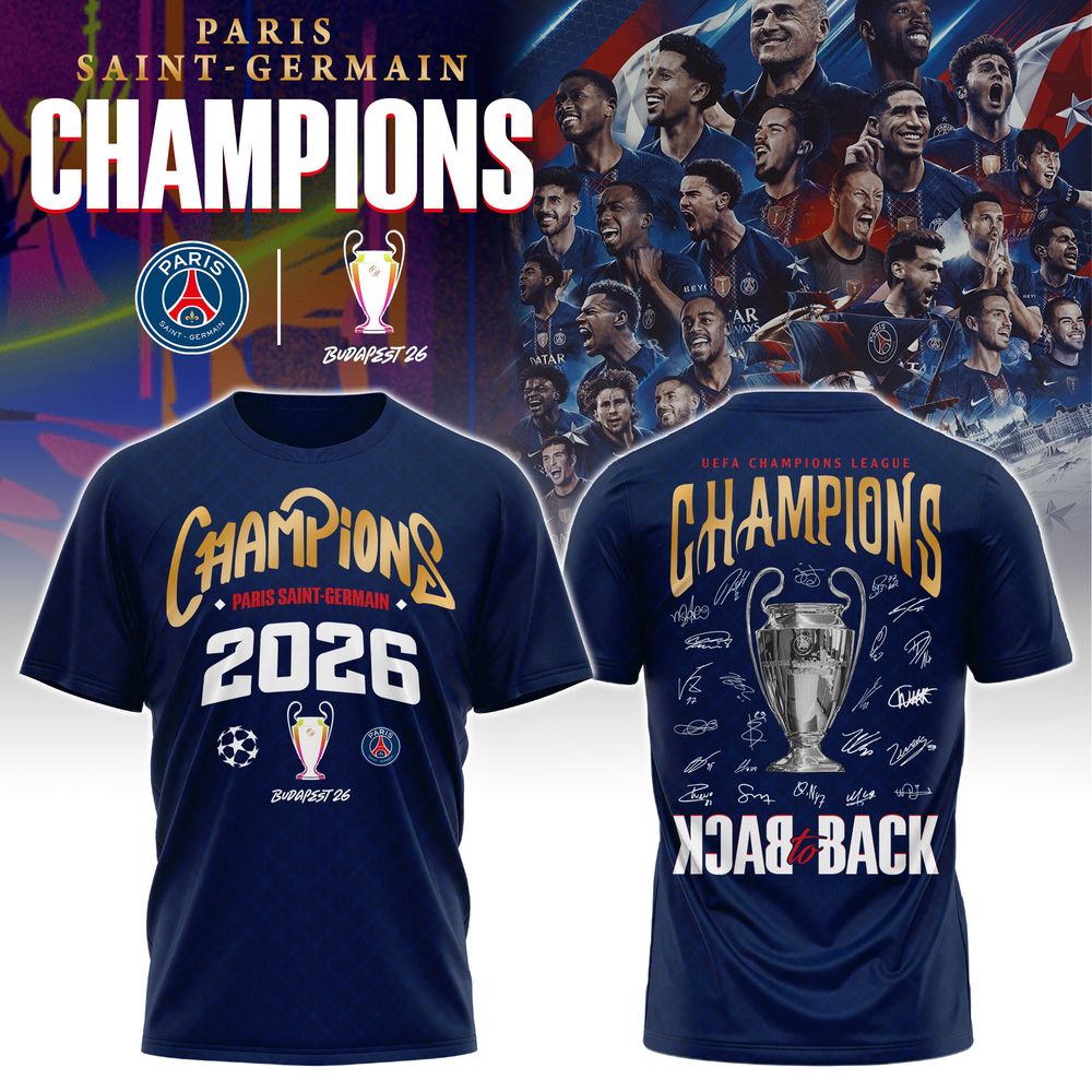 PSG Special UEFA Champions of Europe 2026 Shirt - Playzoneprime