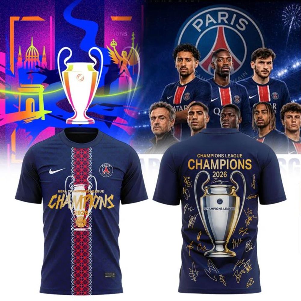 PSG UEFA Champions League 2026 Champions Limited Edition Shirt - Playzoneprime