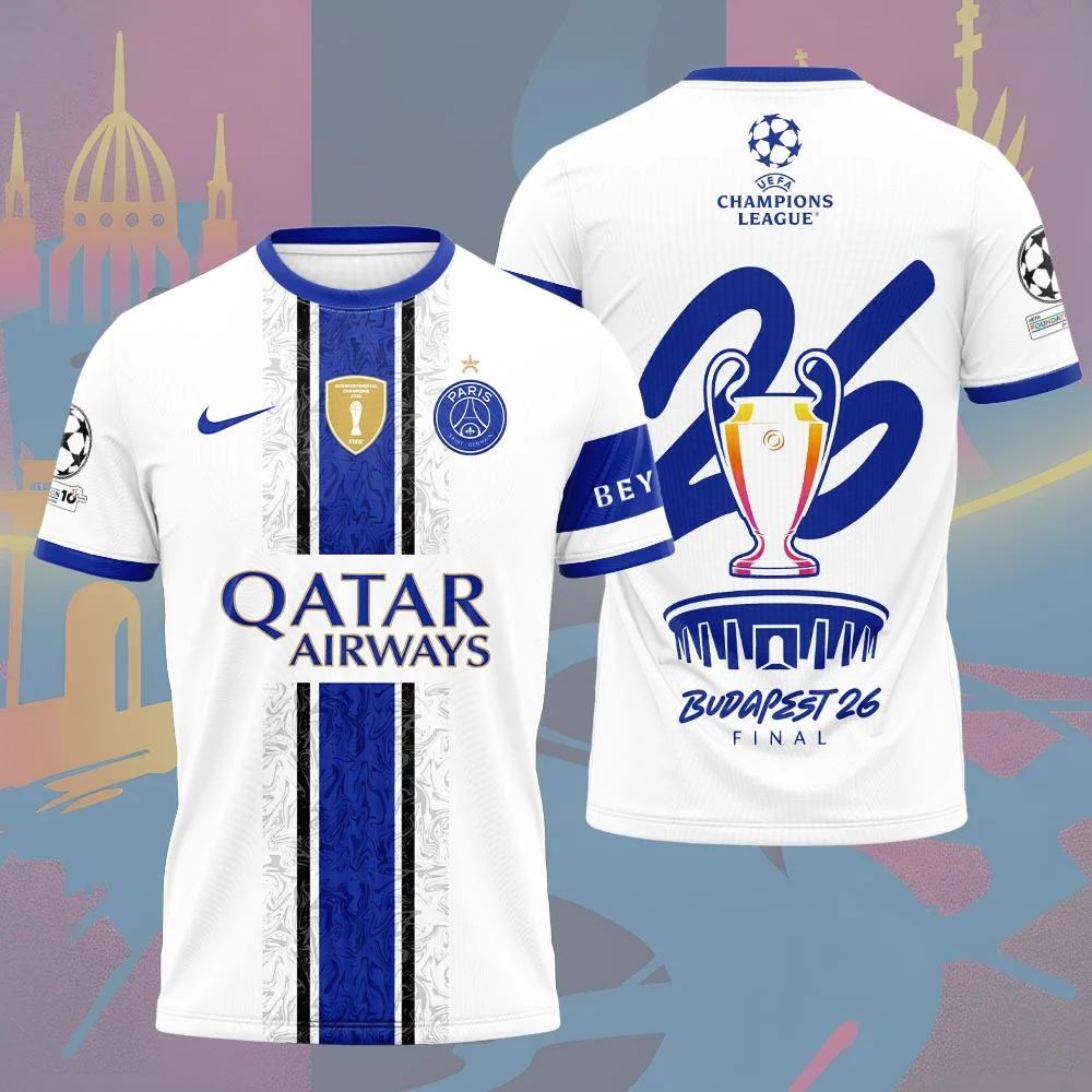 PSG UEFA Champions League Final Budapest 26 Special Shirt - Playzoneprime