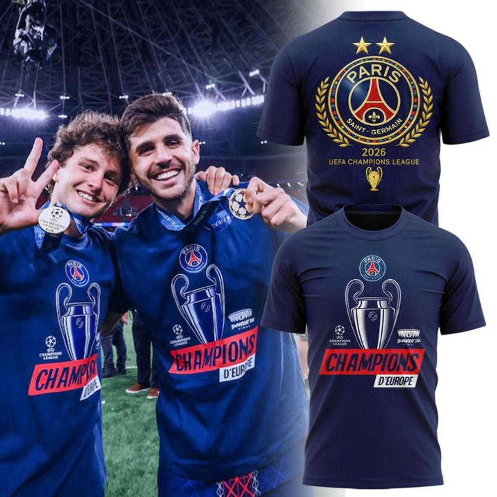 Paris Saint-Germain UEFA Champions League Champions 2026 Limited Edition Shirt - Playzoneprime