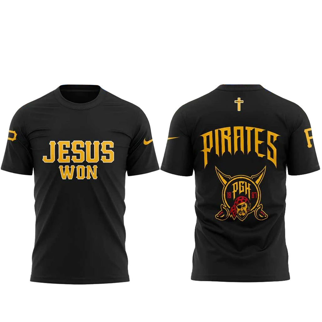 Pittsburgh Pirates x Jesus Won 2026 Shirt