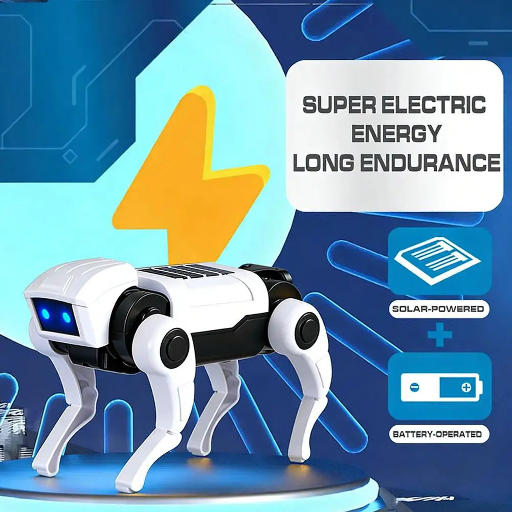 Mechanical Dog Toy Children's DIY Assembly Electric Bionic Robot Science Teaching Small Toy For Boys Kids Gift
