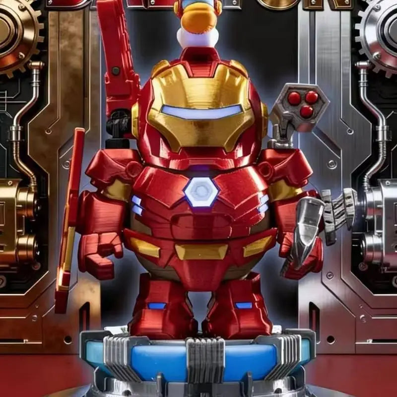 In Stock Cartoon Iron Capybara Hero Magnetic Mecha Armor Capybara Doll Hand Made Creative Toys Collectible Action Figures Gifts