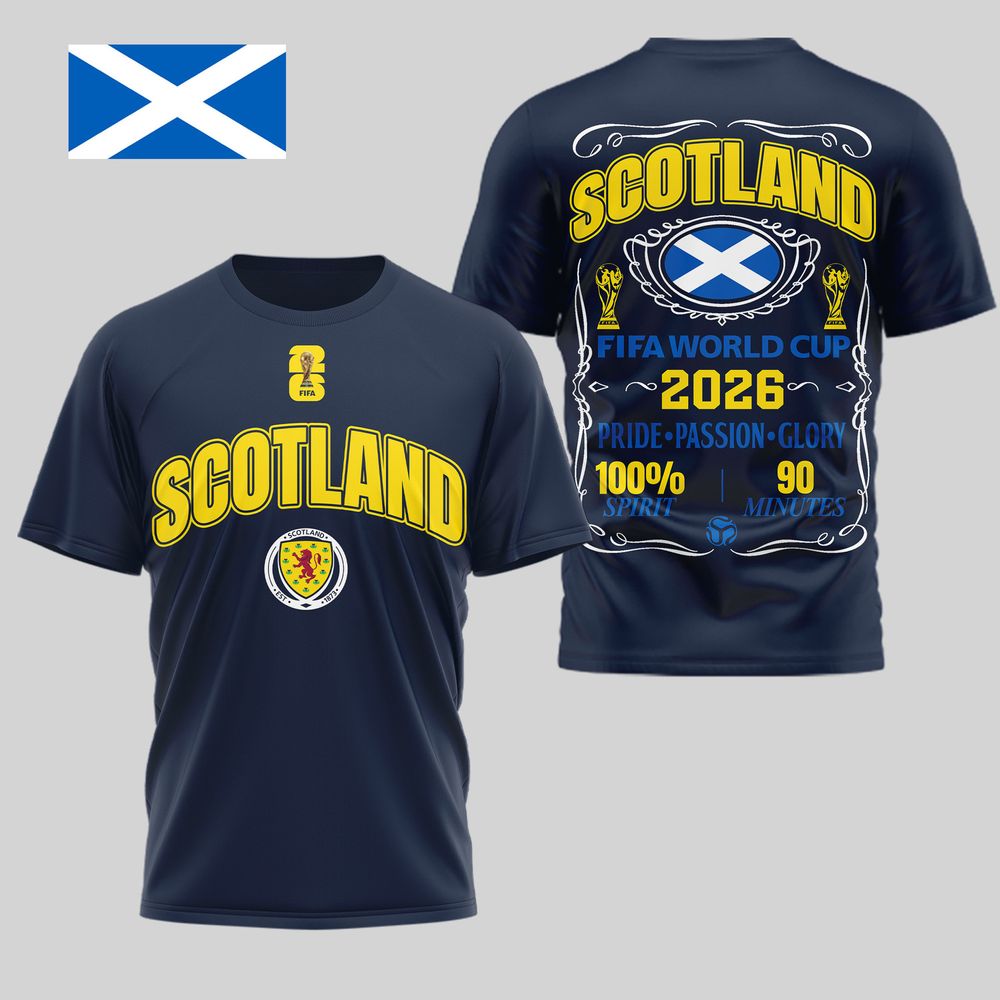 Scotland 2026 FIFA World Cup Pride Passion Glory T-Shirt - Playzoneprime